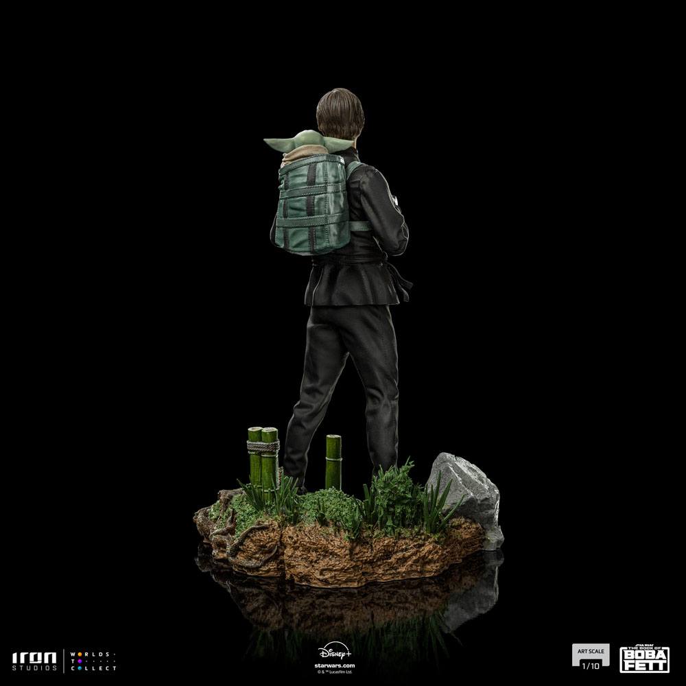 Iron Studios - Star Wars Book of Boba Fett Art Scale Statue 1/10 Luke Skywalker & Grogu Training