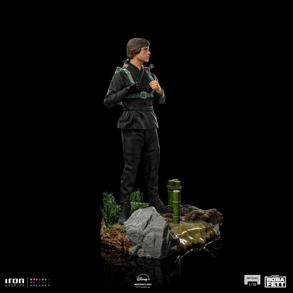 Iron Studios - Star Wars Book of Boba Fett Art Scale Statue 1/10 Luke Skywalker & Grogu Training