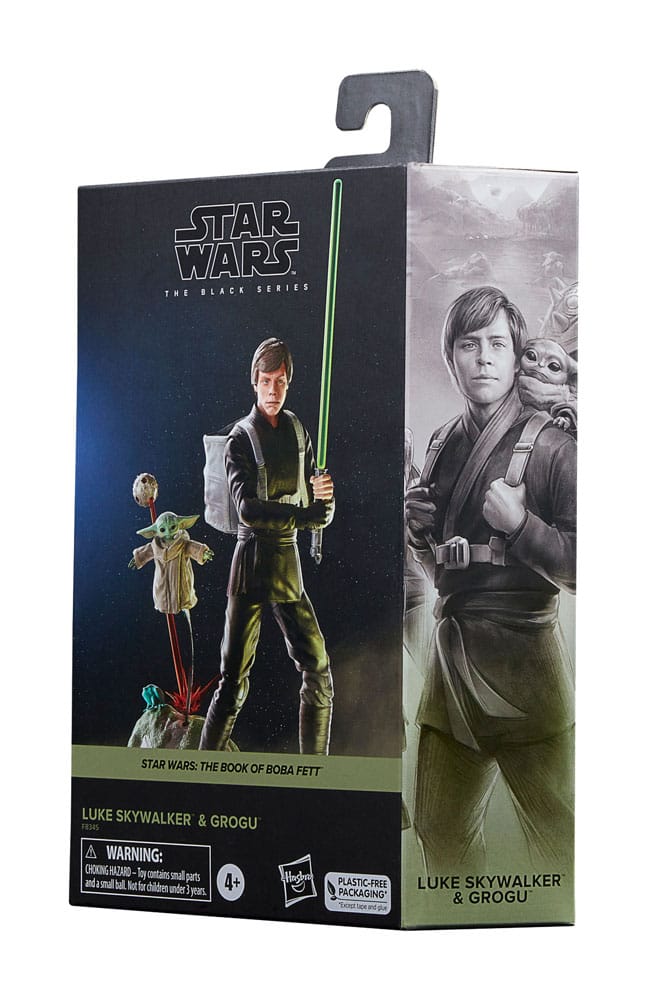 Star Wars: The Book of Boba Fett Black Series Action Figure 2 - Pack Luke Skywalker & Grogu 15 cm by LAB7 Malta, Europe