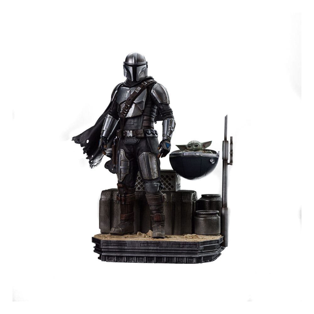 Star Wars The Mandalorian Scale Statue 1/10 Din Djarin and Din Grogu 21 cm by LAB7 Malta, Europe