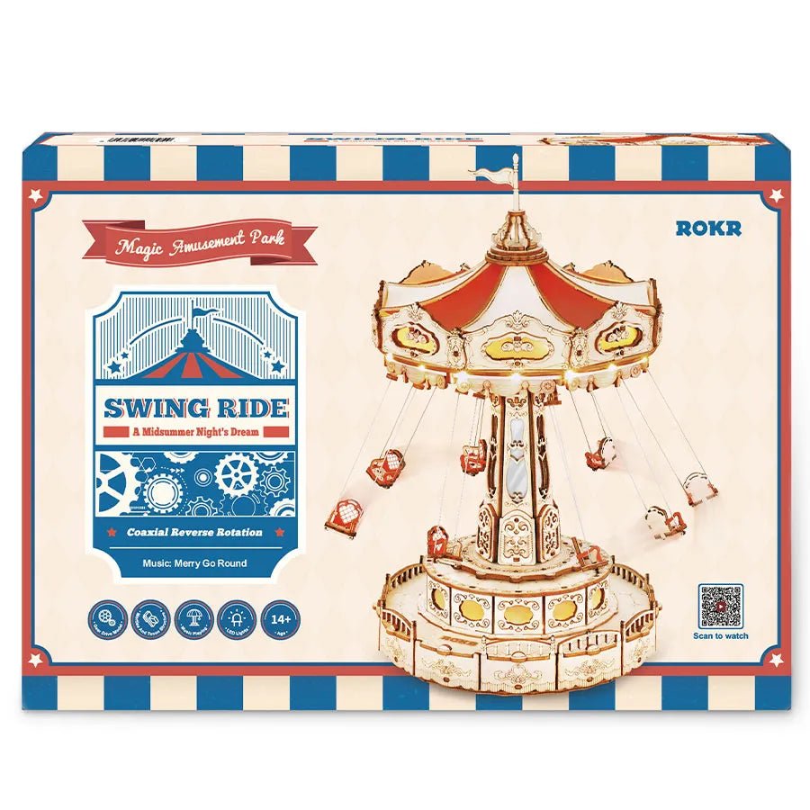 ROKR - Swing Ride DIY Music Box 3D Puzzle | 289 Pieces
