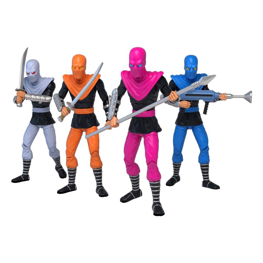 Teenage Mutant Ninja Turtles BST AXN Action Figure 4 - Pack Foot Soldiers 13 cm by LAB7 Malta, Europe