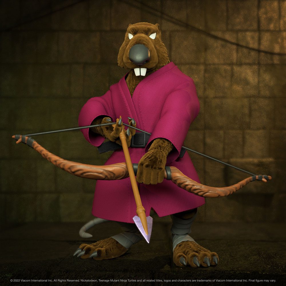 Super7 - Teenage Mutant Ninja Turtles Ultimates Action Figure Splinter (Flocked) 18 cm