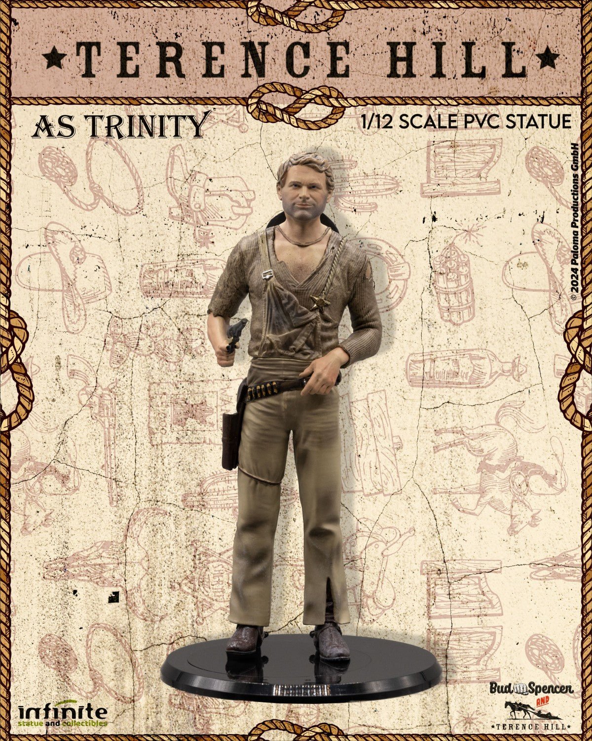 Infinite Statue - Terence Hill As Trinity 1/12 PVC Statue