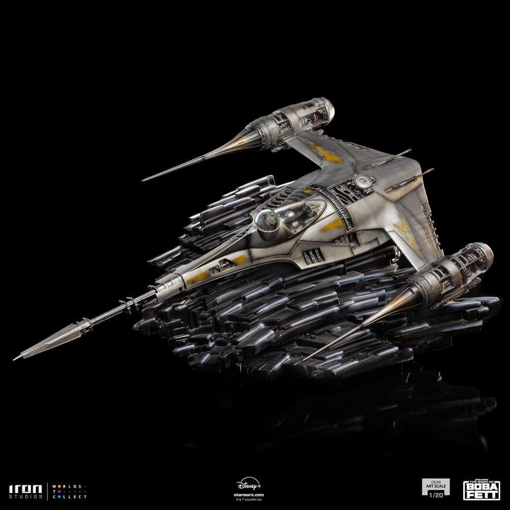 The Book of Boba Fett Demi Art Scale Statue 1/20 Mando's N - 1 Starfighter by LAB7 Malta, Europe