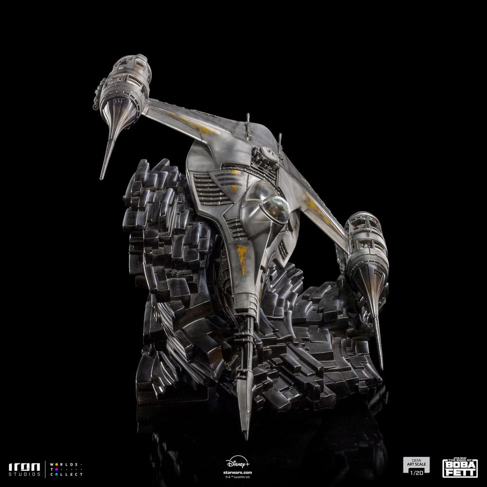The Book of Boba Fett Demi Art Scale Statue 1/20 Mando's N - 1 Starfighter by LAB7 Malta, Europe