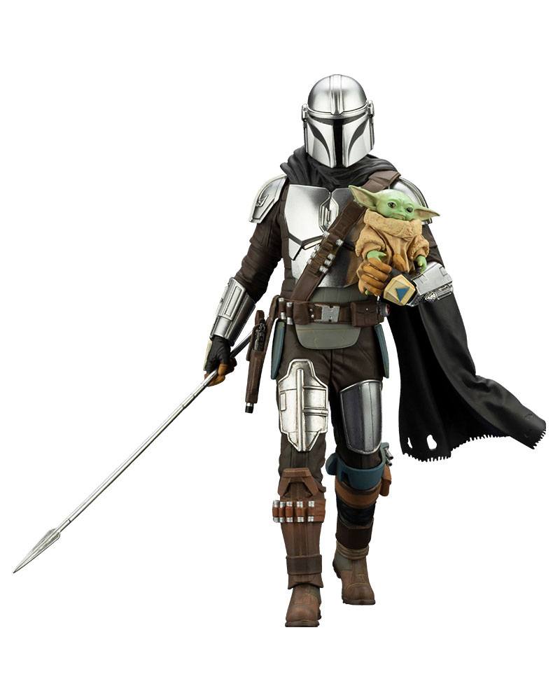 The Mandalorian ARTFX Statue 1/10 Mandalorian & Grogu with Beskar Staff by LAB7 Malta, Europe