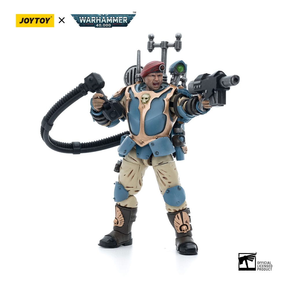 Warhammer 40k Action Figure 1/18 Astra Militarum Tempestus Scions Command Squad 55th Kappic Eagles Vox Operator by LAB7 Malta