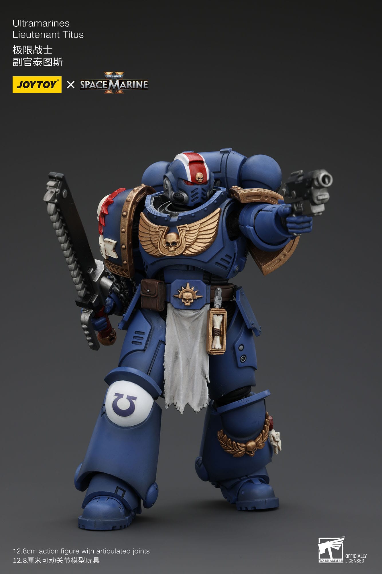 Joy Toy - Warhammer 40K Ultramarines Lieutenant Titus 1/18 Action Figure
