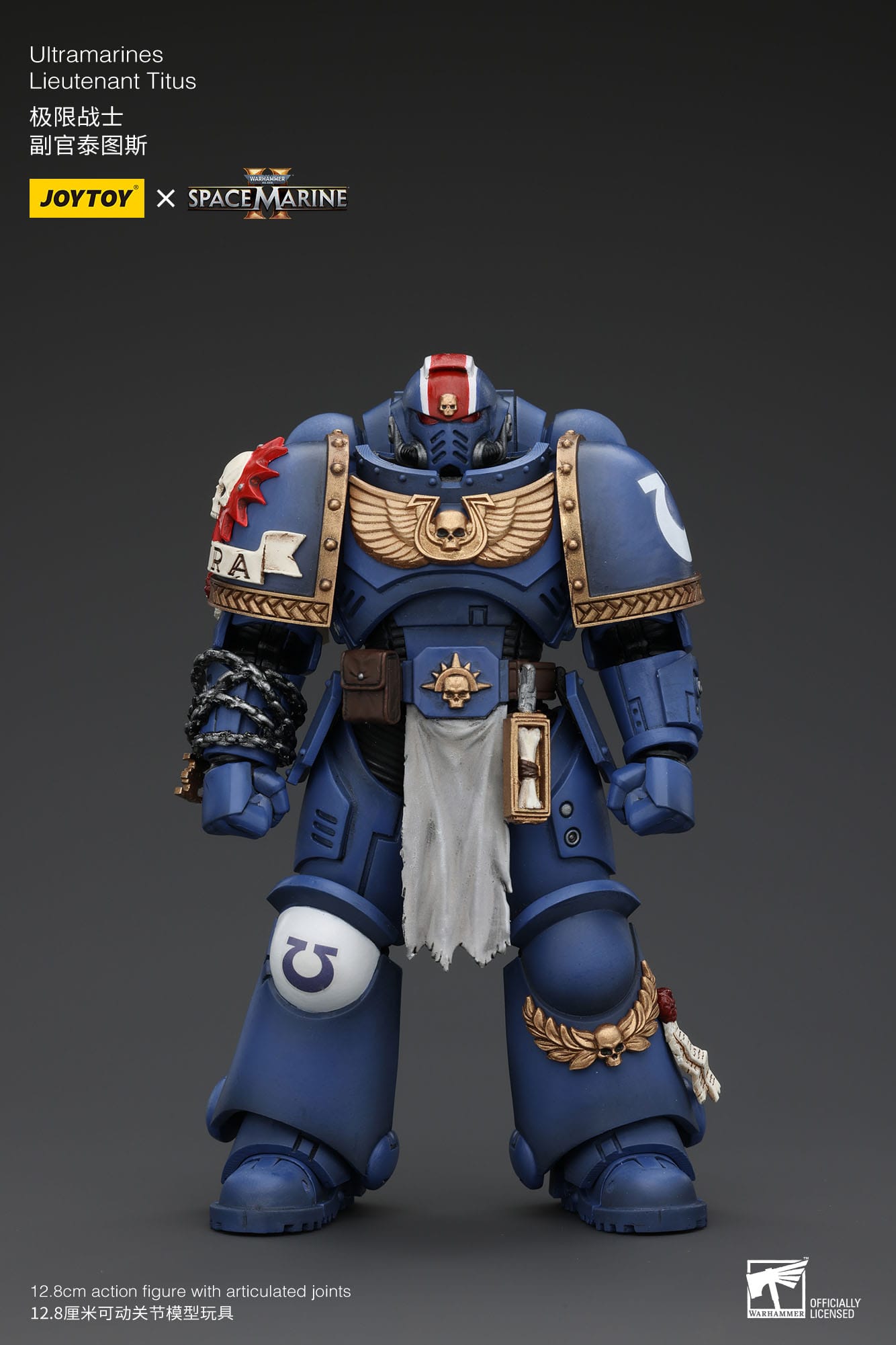 Joy Toy - Warhammer 40K Ultramarines Lieutenant Titus 1/18 Action Figure