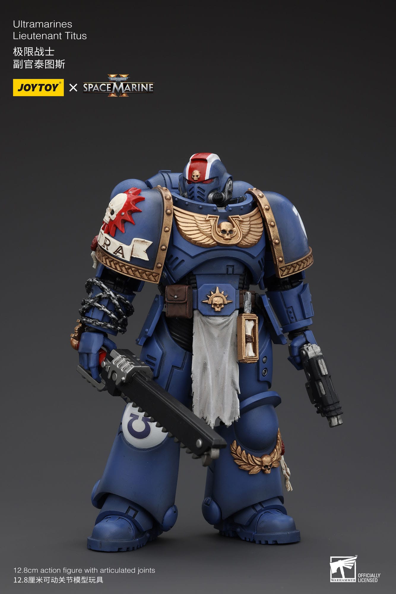 Joy Toy - Warhammer 40K Ultramarines Lieutenant Titus 1/18 Action Figure