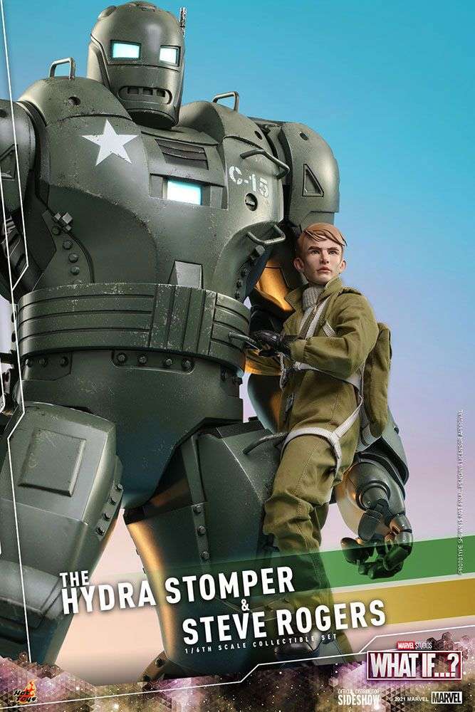 What If...? Action Figures 1/6 Steve Rogers & The Hydra Stomper 28 - 56 cm by LAB7 Malta, Europe