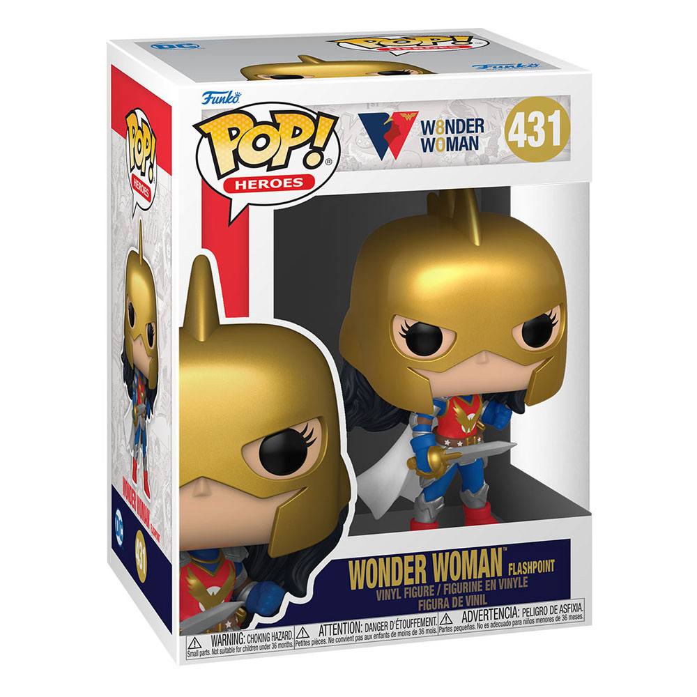 Wonder Woman Flashpoint 80th Anniversary Pop! 431 (DAMAGED BOX) by LAB7 Malta, Europe