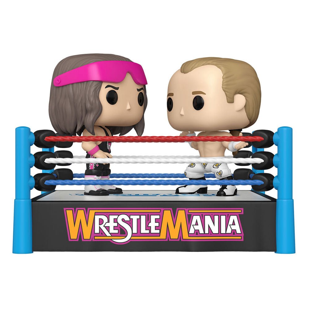 Funko - WWE POP Moment! Vinyl Figures 2 - Pack Bret Hart vs Shawn Michaels 9 cm