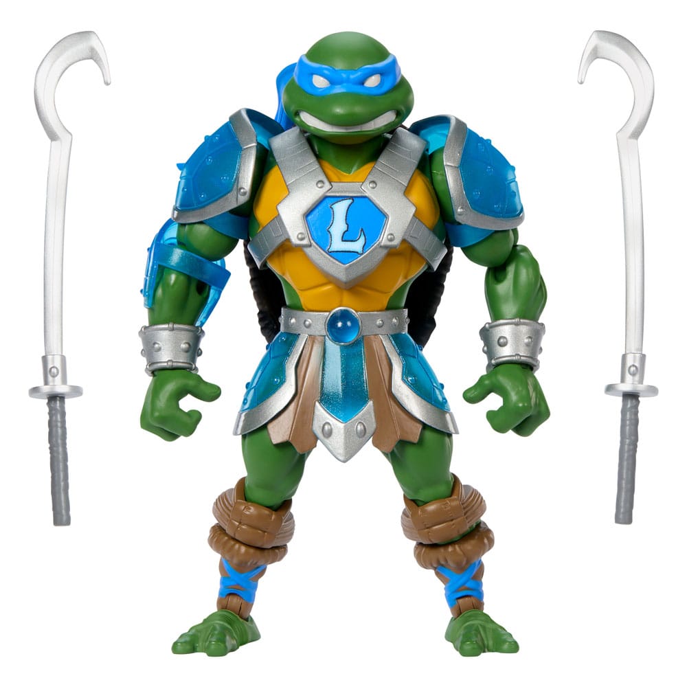 Mattel MOTU x TMNT Turtles of Grayskull Leonardo Action Figure 14cm