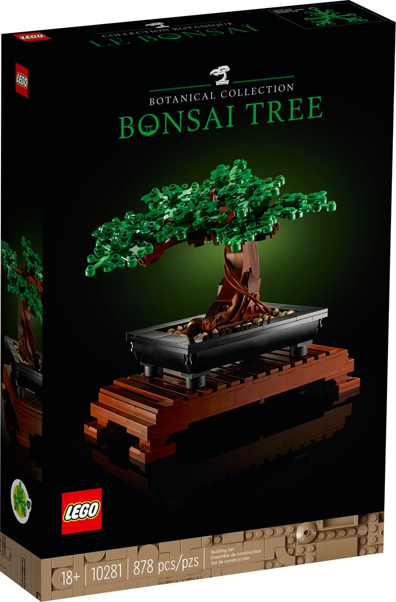 LEGO Icons Bonsai Tree 10281 – Botanical Collection Building Set for Adults, 878 Pieces