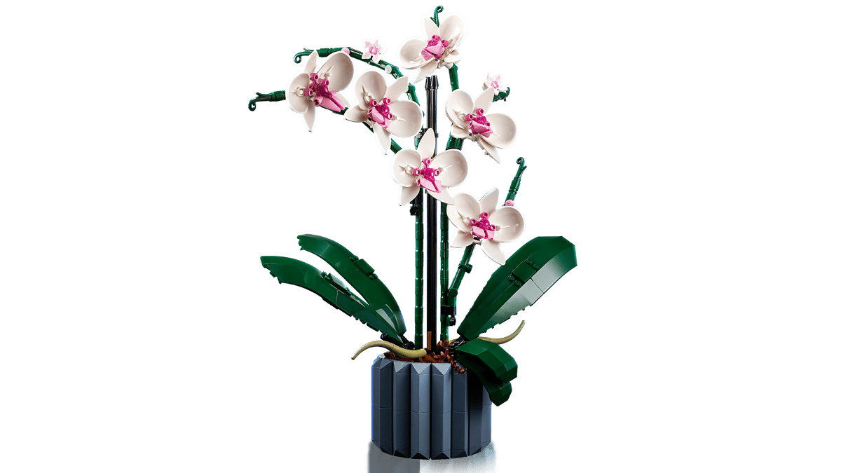 LEGO Icons Orchid 10311 – Botanical Collection Building Set for Adults, 608 Pieces, 39cm