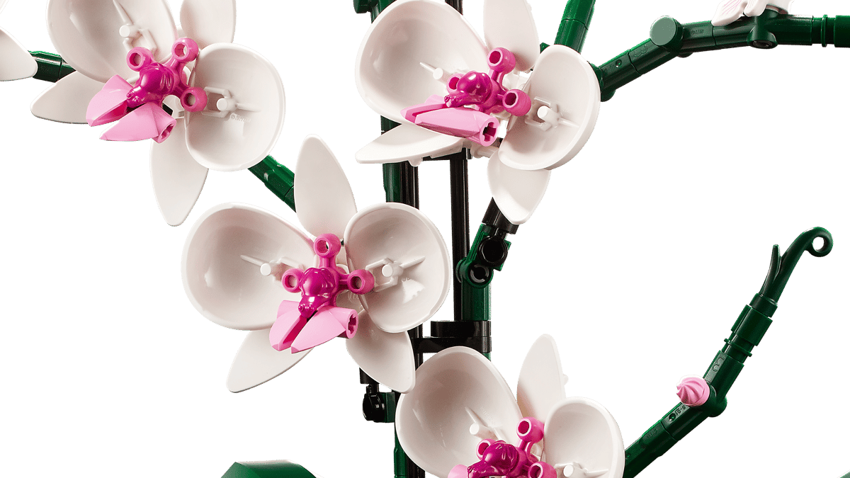 LEGO Icons Orchid 10311 – Botanical Collection Building Set for Adults, 608 Pieces, 39cm