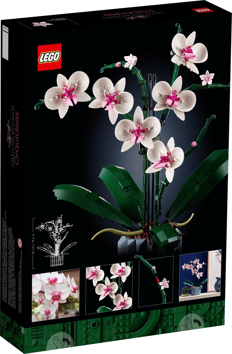 LEGO Icons Orchid 10311 – Botanical Collection Building Set for Adults, 608 Pieces, 39cm