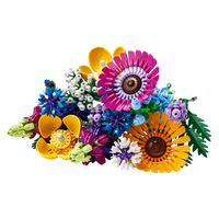 LEGO Botanicals Wildflower Bouquet 10313 – Flower Building Set for Adults, 939 Pieces