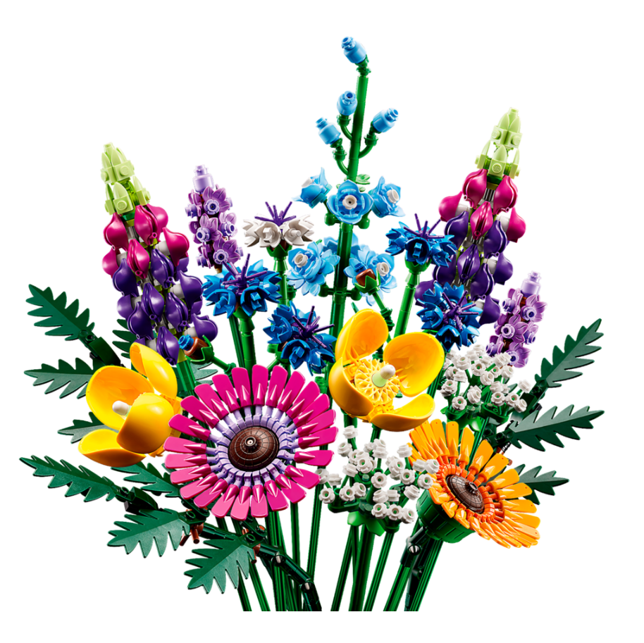 LEGO Botanicals Wildflower Bouquet 10313 – Flower Building Set for Adults, 939 Pieces