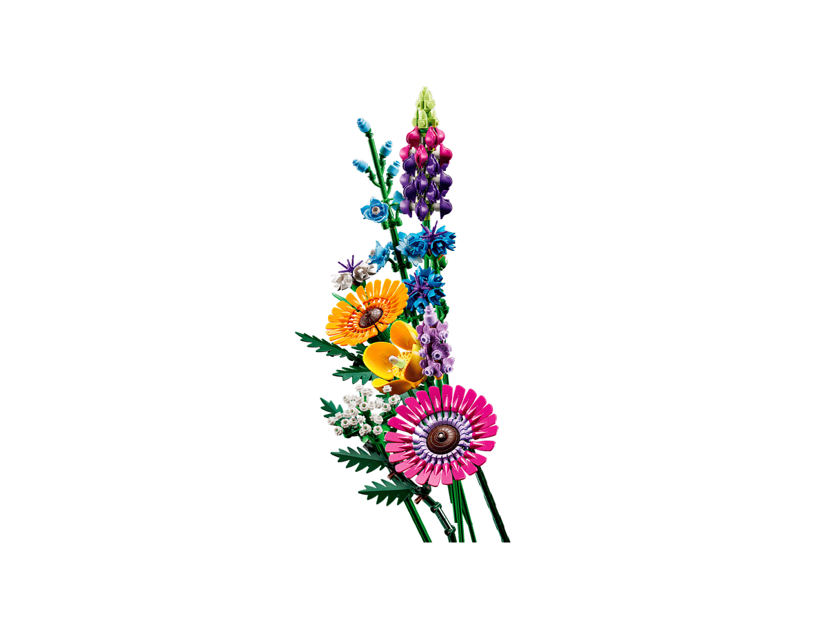 LEGO Botanicals Wildflower Bouquet 10313 – Flower Building Set for Adults, 939 Pieces