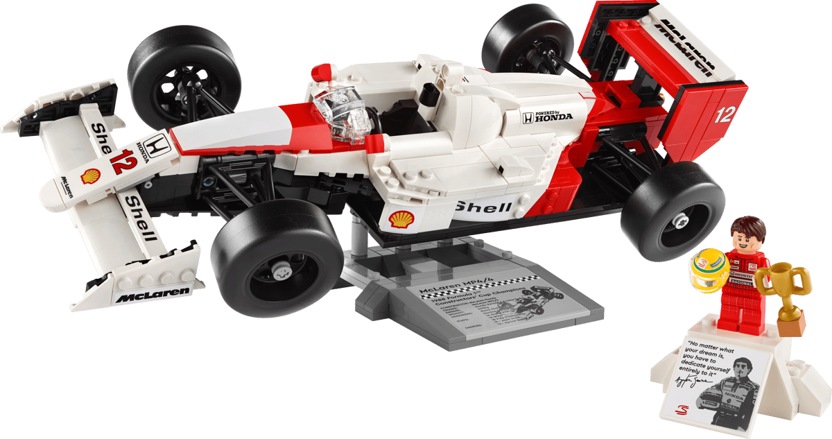 LEGO Icons McLaren MP4/4 & Ayrton Senna 10330 Formula 1 Model Building Set 693 Pieces