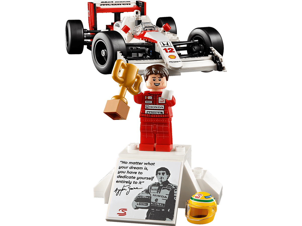 LEGO Icons McLaren MP4/4 & Ayrton Senna 10330 Formula 1 Model Building Set 693 Pieces