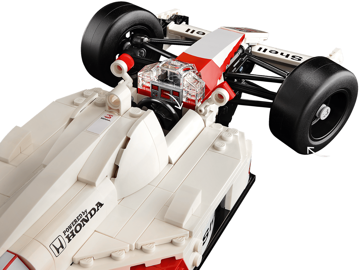LEGO Icons McLaren MP4/4 & Ayrton Senna 10330 Formula 1 Model Building Set 693 Pieces