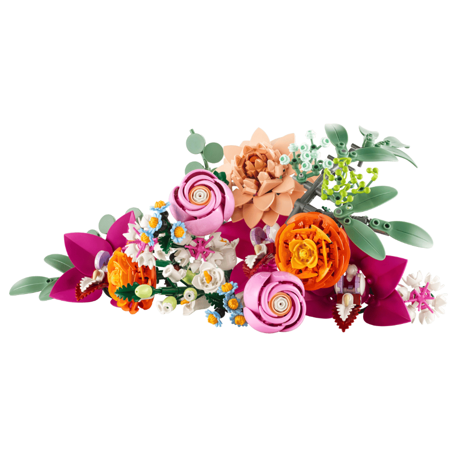 LEGO Botanicals Pretty Pink Flower Bouquet 10342 – 749-Piece Flower Building Set for Adults
