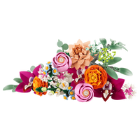 LEGO Botanicals Pretty Pink Flower Bouquet 10342 – 749-Piece Flower Building Set for Adults