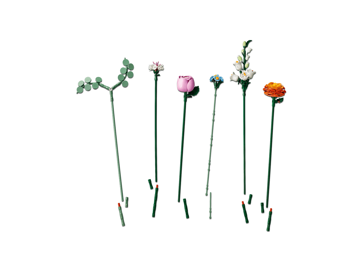 LEGO Botanicals Pretty Pink Flower Bouquet 10342 – 749-Piece Flower Building Set for Adults