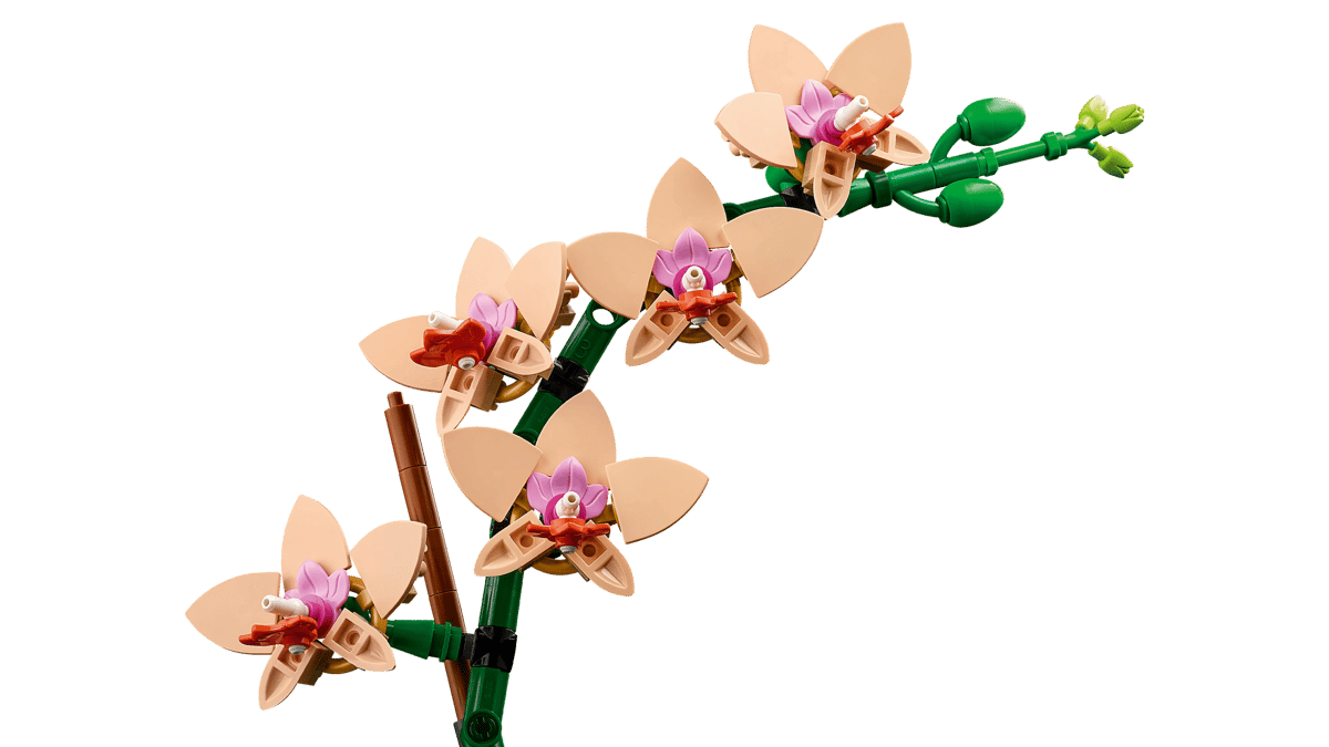 LEGO Botanicals Mini Orchid 10343 – 274-Piece Flower Building Set for Adults, 25cm