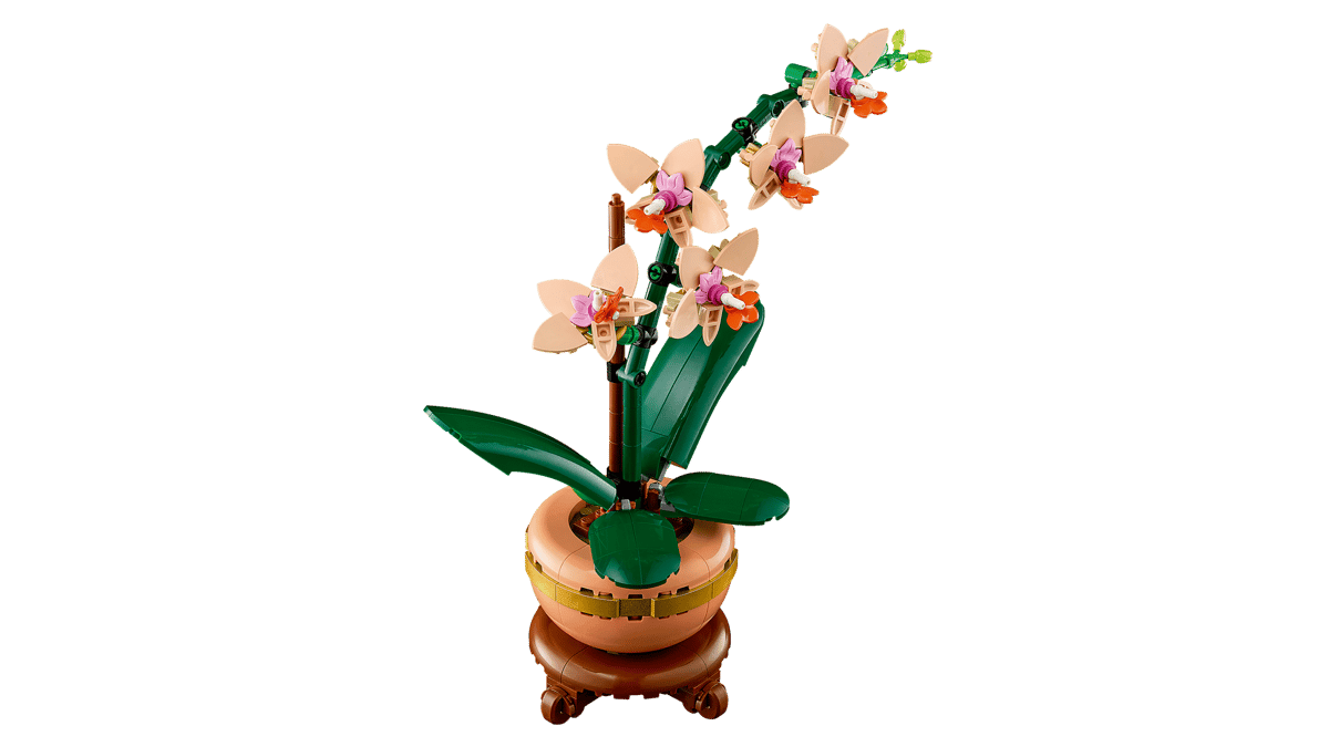 LEGO Botanicals Mini Orchid 10343 – 274-Piece Flower Building Set for Adults, 25cm