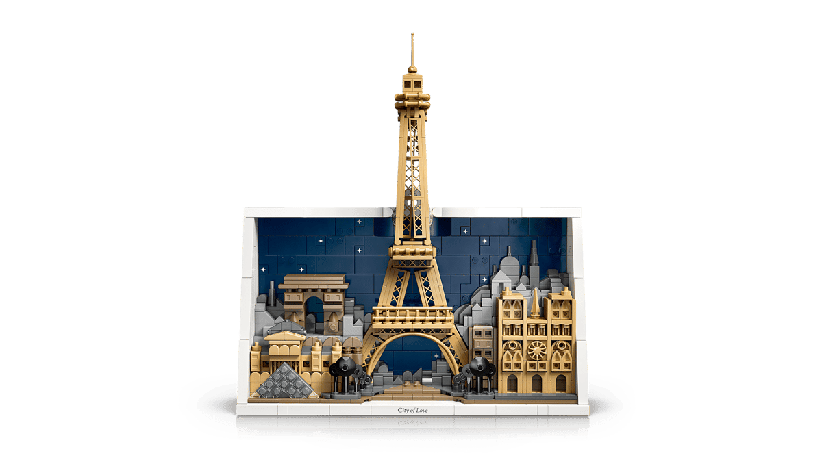 LEGO Architecture Paris – City of Love 21064 | 958-Piece Paris Skyline Wall Art Set for Adults