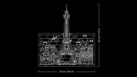 LEGO Architecture Paris – City of Love 21064 | 958-Piece Paris Skyline Wall Art Set for Adults