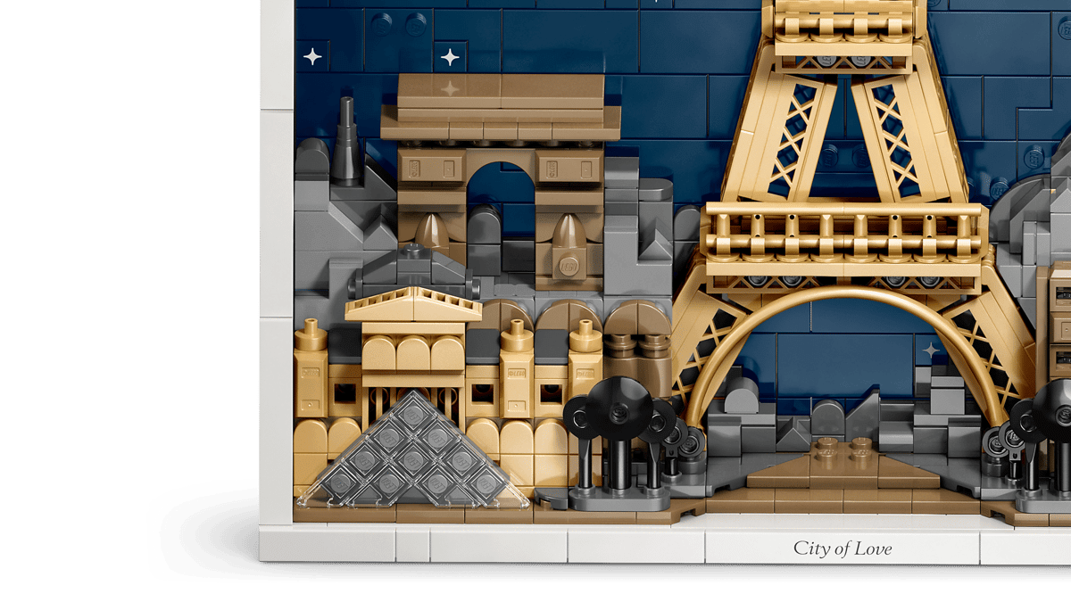 LEGO Architecture Paris – City of Love 21064 | 958-Piece Paris Skyline Wall Art Set for Adults