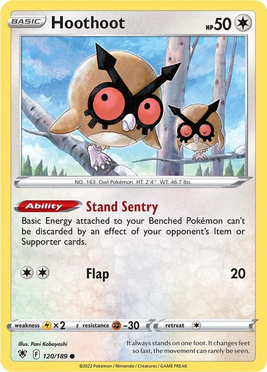 Image for Hoothoot (120/189) (SWSH10: Astral Radiance) - Pokemon