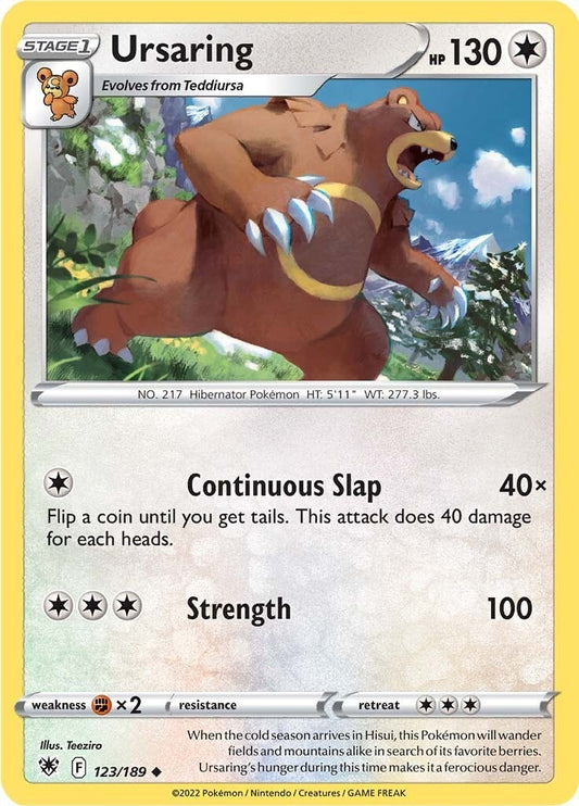 Image for Ursaring (123/189) (SWSH10: Astral Radiance) - Pokemon