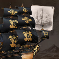 ROKR The Seahorse Barque 3D Wooden Ship Puzzle MCB02