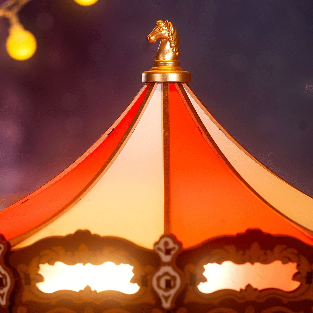 3D Wooden Puzzles Music Box Classic Carousel AMC01 in Malta | LAB7