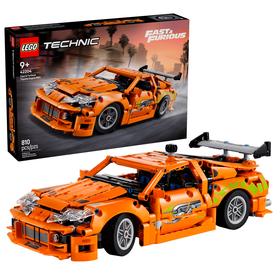 LEGO Technic Fast & Furious Toyota Supra MK4 42204 – 810-Piece Sports Car Building Set