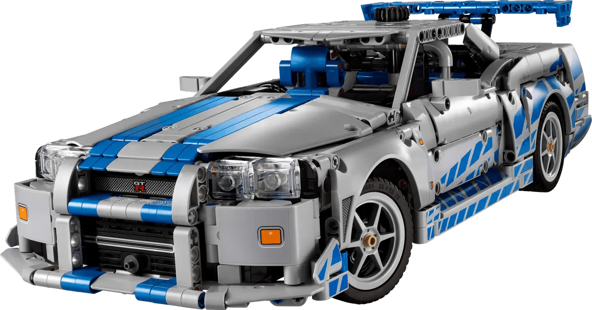 LEGO Technic 2 Fast 2 Furious Nissan Skyline GT-R (R34) 42210 – Fast & Furious Collectible Car Building Set
