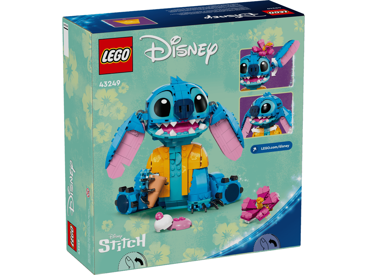 LEGO Disney Stitch 43249 – Lilo & Stitch Buildable Figure, 730 Pieces, 20cm