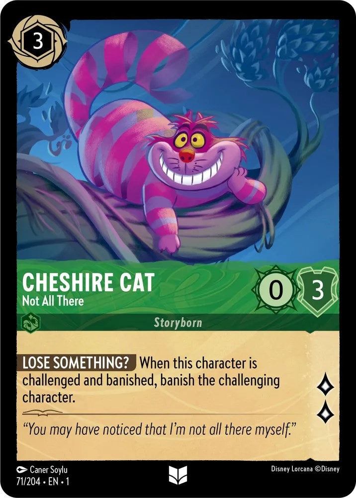 Image for Cheshire Cat - Not All There (71/204) (The First Chapter) - Disney Lorcana