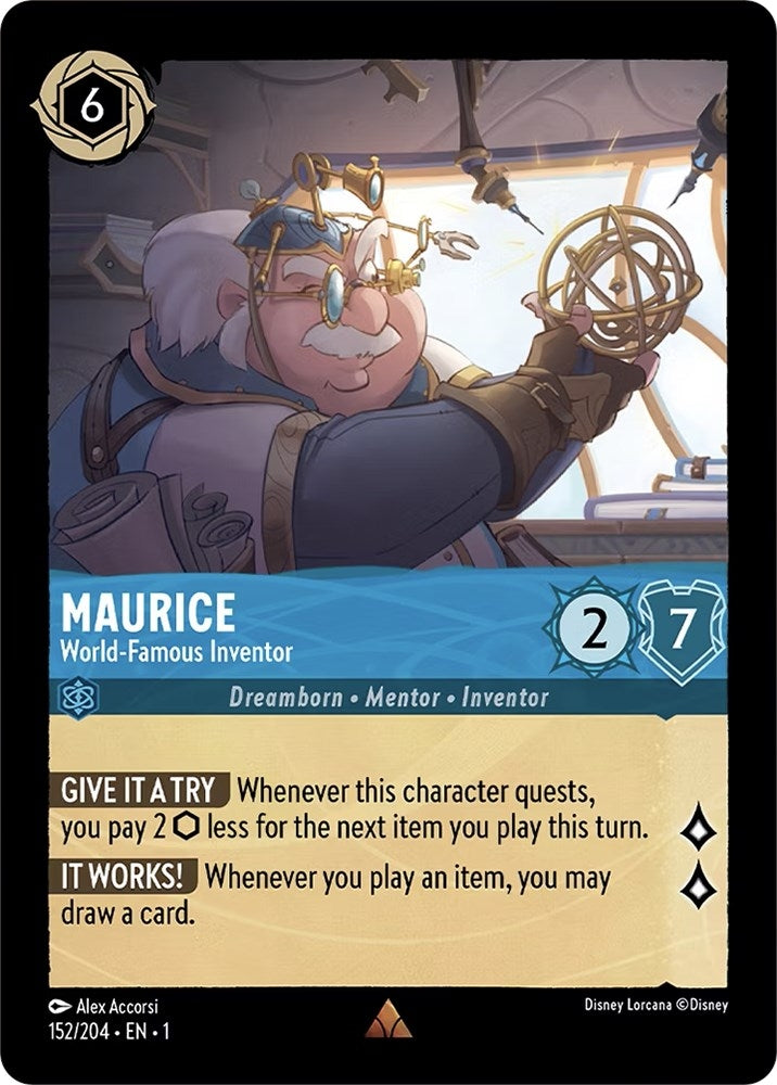 Image for Maurice - World-Famous Inventor (152/204) (The First Chapter) - Disney Lorcana