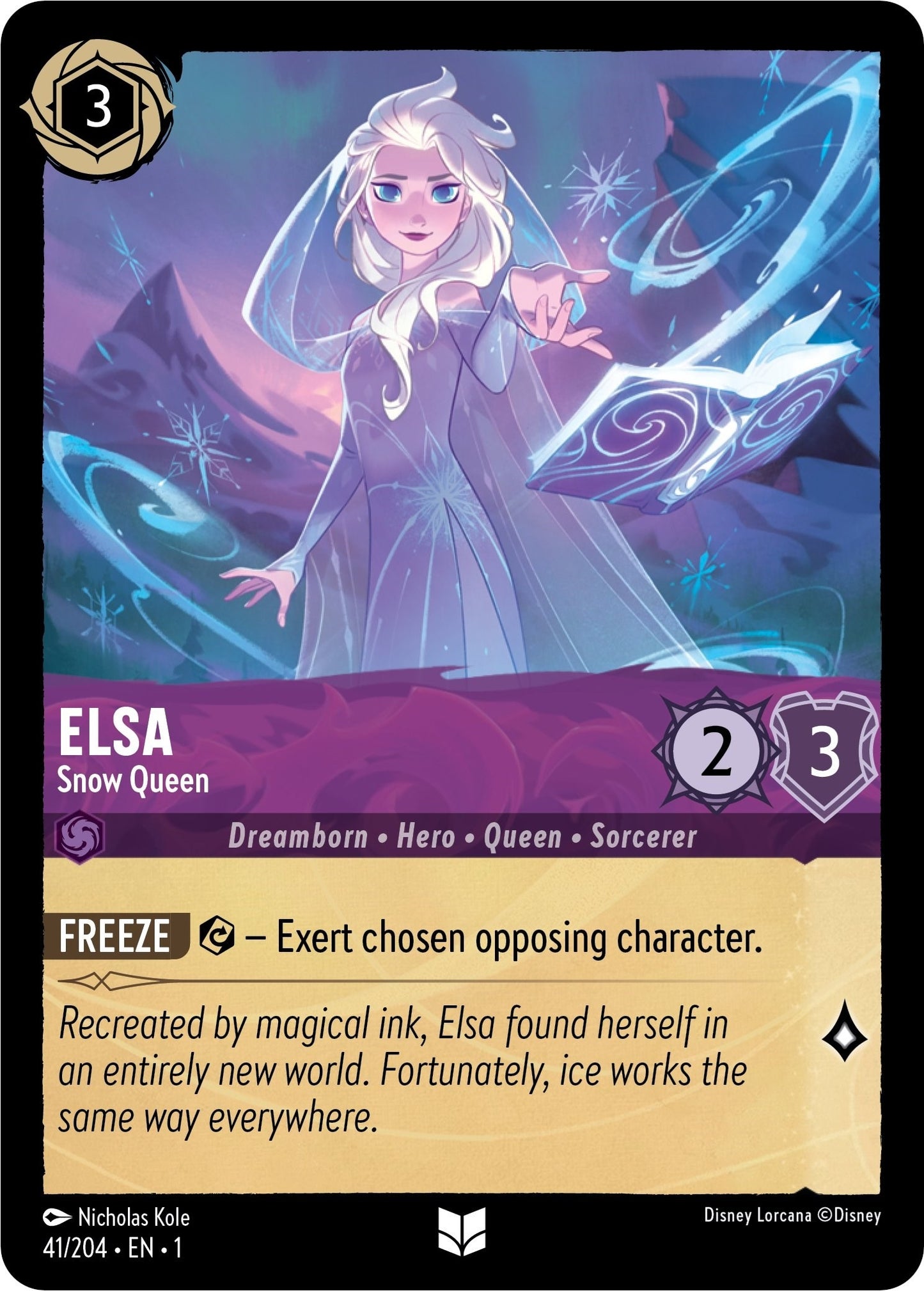 Image for Elsa - Snow Queen (41/204) (The First Chapter) - Disney Lorcana
