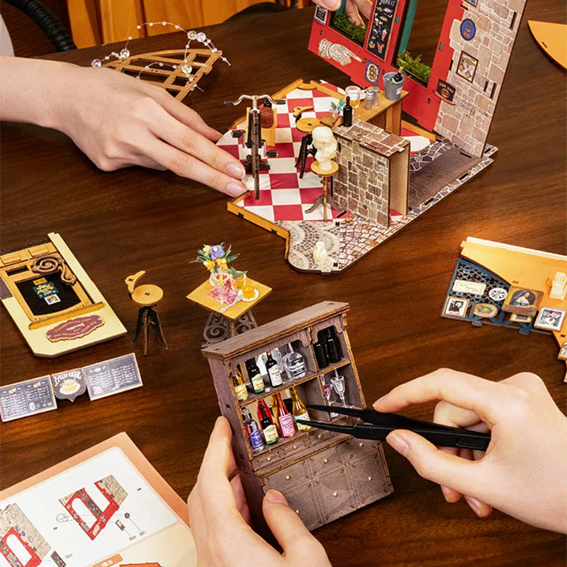 Rolife Cheers Bar & Dining DIY Miniature House Kit DG173