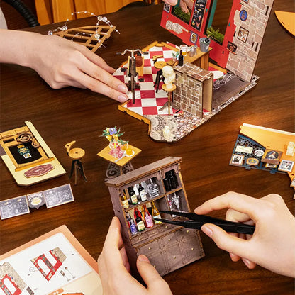 Rolife Cheers Bar & Dining DIY Miniature House Kit DG173