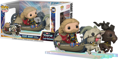 Funko POP! Thor 4: Love and Thunder - Thor, Toothgnasher & Toothgrinder with Goat Boat Pop Rides #290 by LAB7 Malta